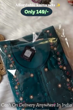 Striped Regular Kurta With Trousers