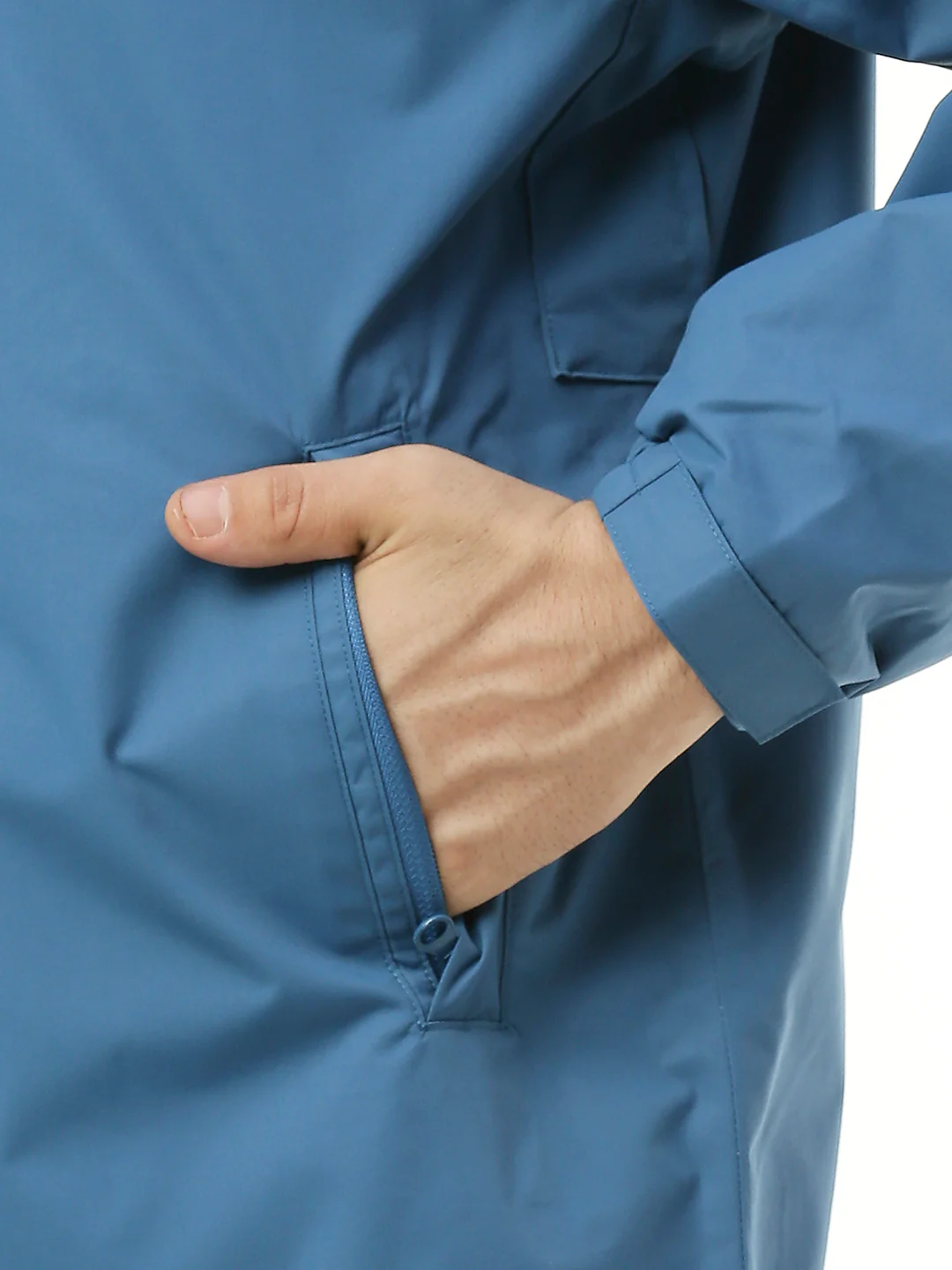 MonsoonShield Black Blue Rain Jacket For Men - Image 12