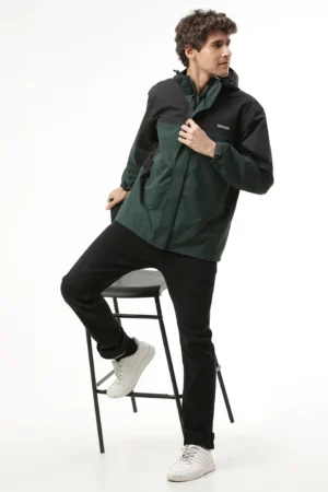 StormGuard Black Green Men's Rain Jacket